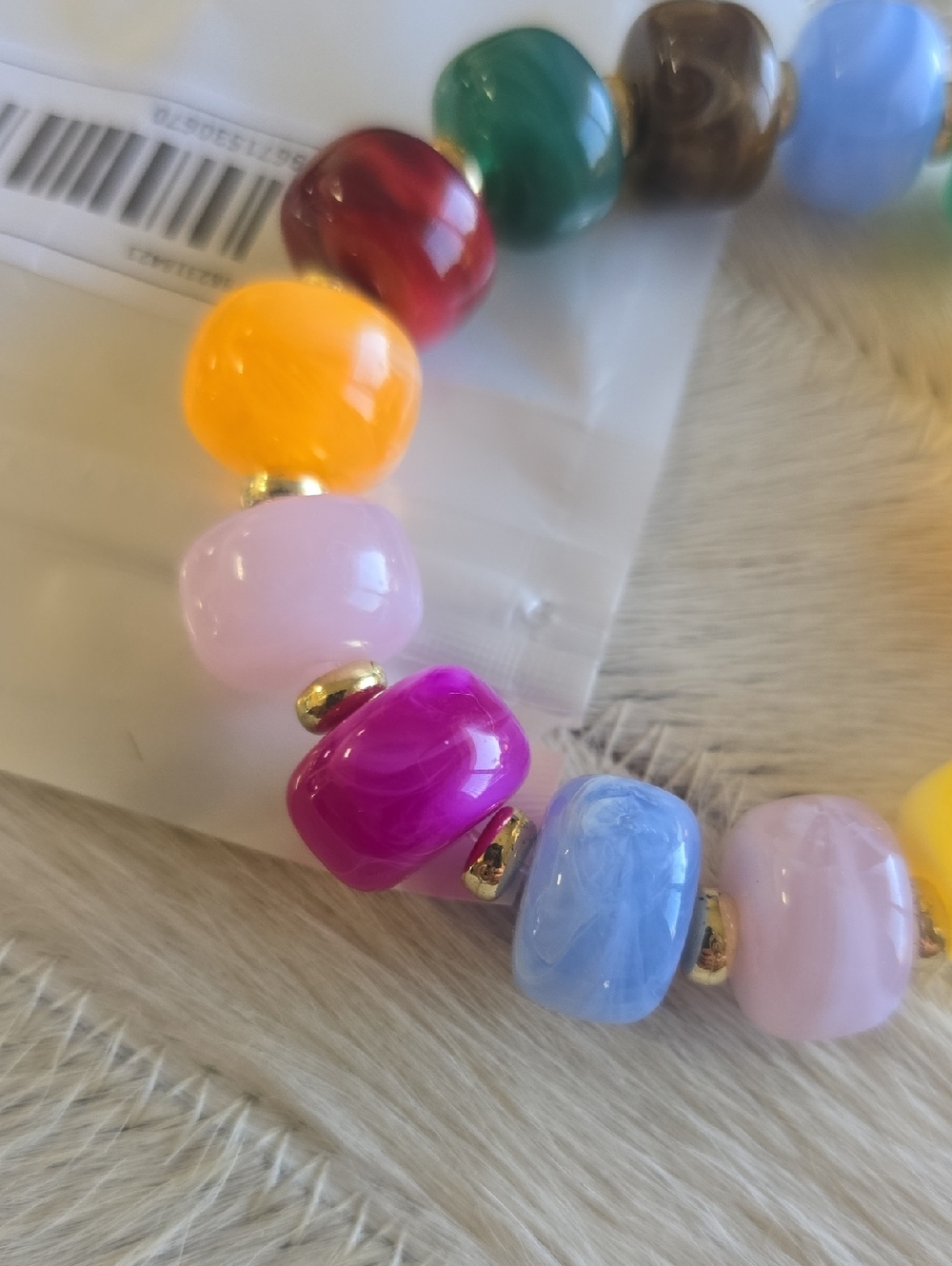Multicolor Bead Bracelet - Picture 3 of 4